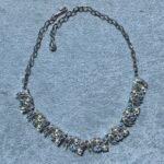 Faux Pearl Silver Tone Necklace