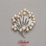 Vintage Gold Tone Abstract Lady Profile Brooch