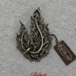 Vintage Dorlan Silver-Tone Floral Leaf Brooch